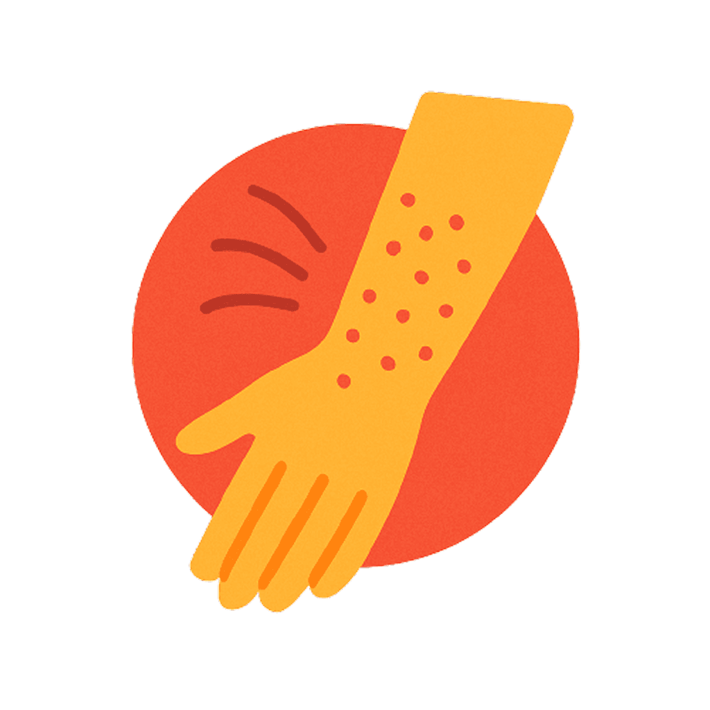 Rash or skin irritation